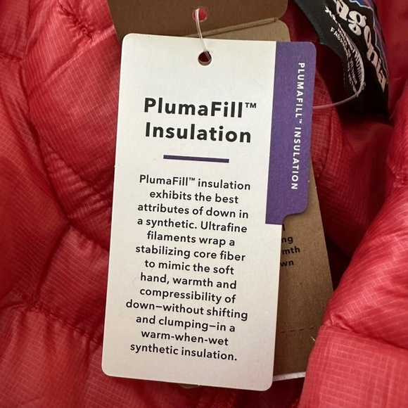 Patagonia Micro Puff Jacket Men XL Fire Red Regular Fit YKK - Picture 4 of 11